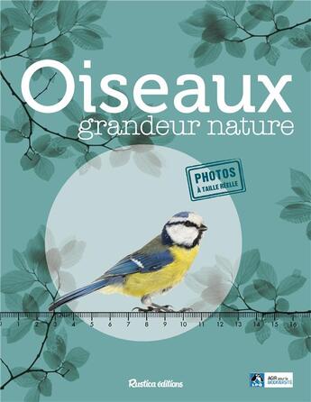Couverture du livre « Oiseaux grandeur nature » de Guilhem Lesaffre aux éditions Rustica