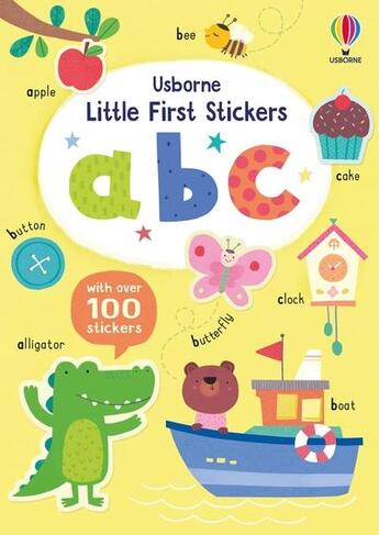 Couverture du livre « Little first stickers abc » de Felicity Brooks aux éditions Usborne