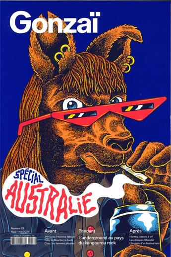 Couverture du livre « Gonzai n 33 special australie - printemps 2020 » de  aux éditions Gonzai Media
