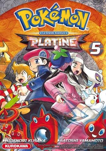 Couverture du livre « Pokémon ; la grande aventure - Diamant Perle Platine Tome 5 » de Hidenori Kusaka et Satoshi Yamamoto aux éditions Kurokawa