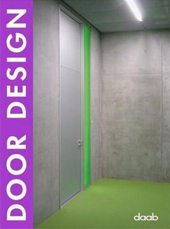 Couverture du livre « Door design » de  aux éditions Daab