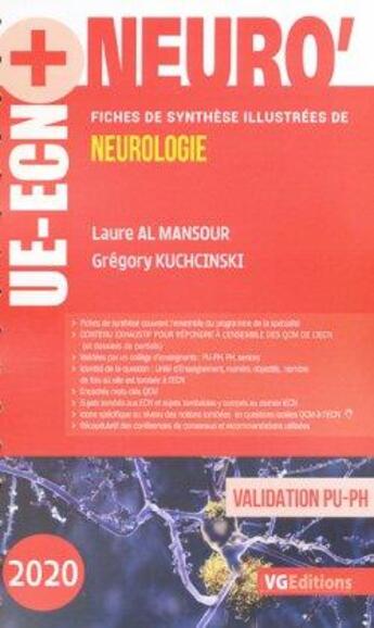Couverture du livre « UE ECN + NEUROLOGIE ED 2020 » de Laure Al Mansour aux éditions Vernazobres Grego