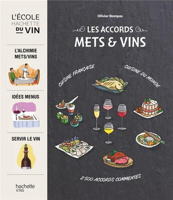Couverture du livre « Les accords mets et vin » de Olivier Bompas aux éditions Hachette Pratique