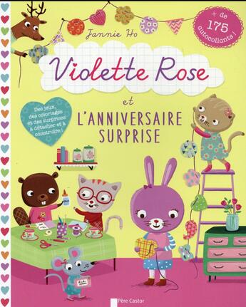 Couverture du livre « Violette Rose et l'anniversaire surprise » de Jannie Ho aux éditions Pere Castor