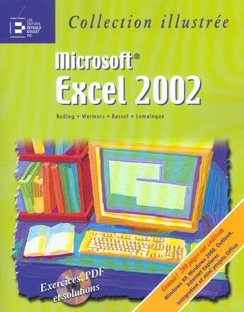 Couverture du livre « Excel 2002 » de Wermers Reding aux éditions Reynald Goulet
