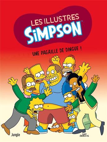 Couverture du livre « Les illustres Simpson Tome 5 : une pagaille de dingue ! » de Matt Groening aux éditions Jungle