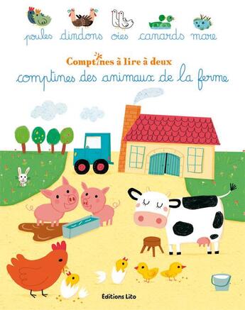 Couverture du livre « Comptines des animaux de la ferme » de Marion Piffaretti aux éditions Lito
