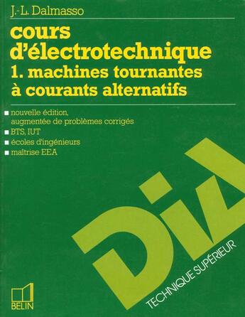 Couverture du livre « Electrotechnique 1 ne » de Dalmasso aux éditions Belin