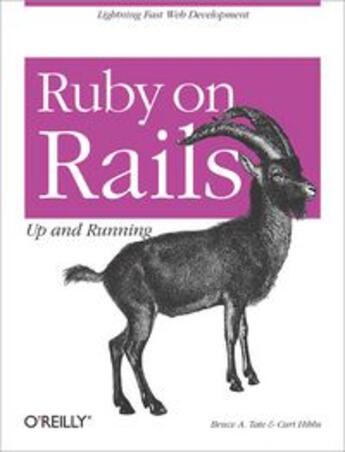 Couverture du livre « Ruby on Rails: Up and Running » de Bruce A. Tate aux éditions O Reilly