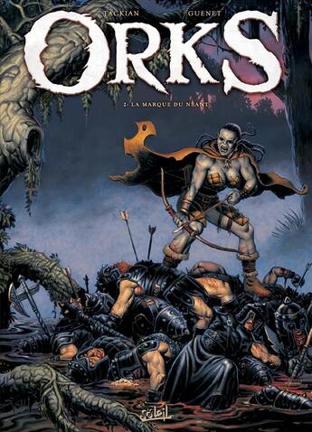 Couverture du livre « Orks t.2 ; la marque du néant » de Guenet et Tackian aux éditions Soleil