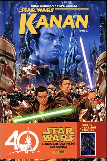 Couverture du livre « Star Wars - Kanan t.1 » de Greg Weisman et Pepe Larraz aux éditions Panini