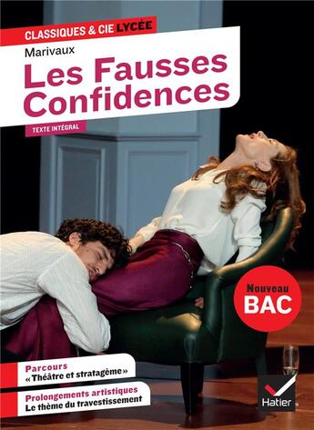 Couverture du livre « Les fausses confidences » de Alain Couprie et Pierre De Marivaux aux éditions Hatier