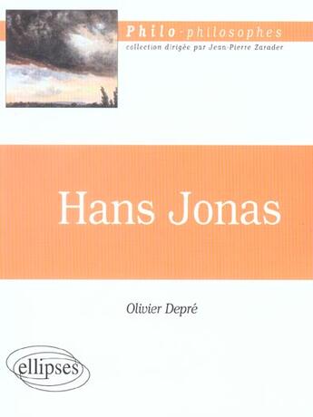 Couverture du livre « Jonas » de Olivier Depre aux éditions Ellipses