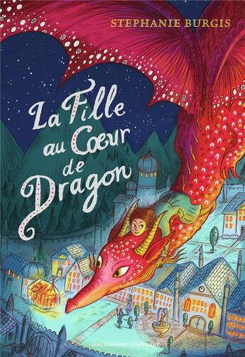 Couverture du livre « La fille au coeur de dragon » de Stephanie Burgis aux éditions Gallimard-jeunesse