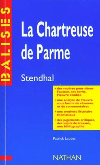 Couverture du livre « Chartreuse de parme » de Patrick Laudet aux éditions Nathan