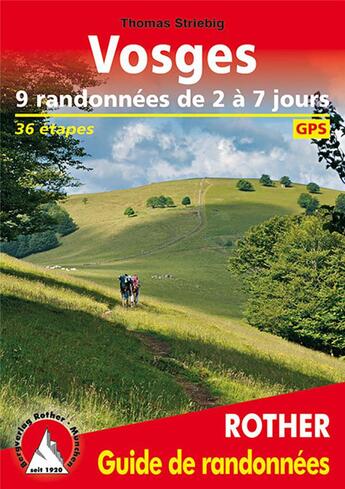 Couverture du livre « Vosge ; 9 randonnées de 2 à 7 jours » de  aux éditions Rother