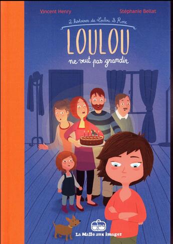 Couverture du livre « Loulou ne veut pas grandir » de Vincent Henry et Stephanie Bellat aux éditions La Boite A Bulles