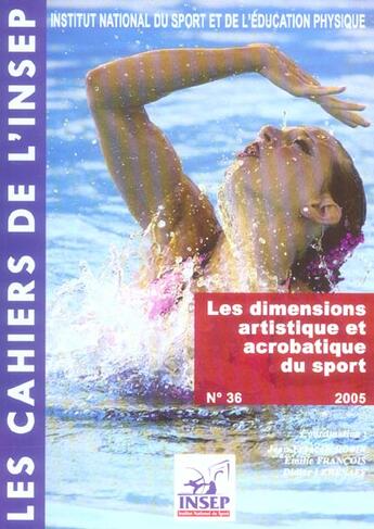 Couverture du livre « Les dimensions artistique et acrobatique du sport » de Robin aux éditions Insep
