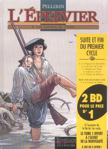 Couverture du livre « L'Epervier : Tome 5 et Tome 6 » de Patrice Pellerin aux éditions Dupuis