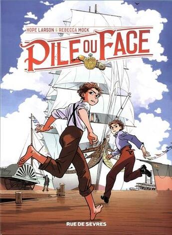 Couverture du livre « Pile ou face : coffret Tomes 1 et 2 » de Hope Larson et Rebecca Mock aux éditions Rue De Sevres