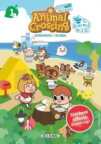 Couverture du livre « Animal crossing - new horizons : le journal de l'île Tome 1 » de Runba Kokonasu aux éditions Soleil