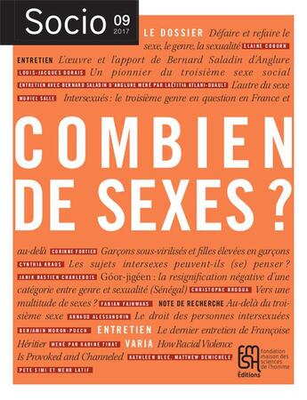 Couverture du livre « SOCIO t.9 ; combien de sexes ? » de Elaine Coburn aux éditions Maison Des Sciences De L'homme