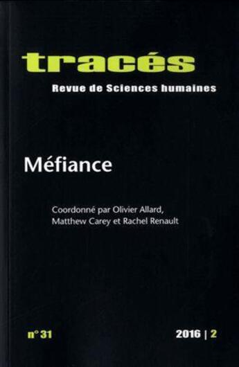 Couverture du livre « Traces » de Care Allard Olivier aux éditions Ens Lyon
