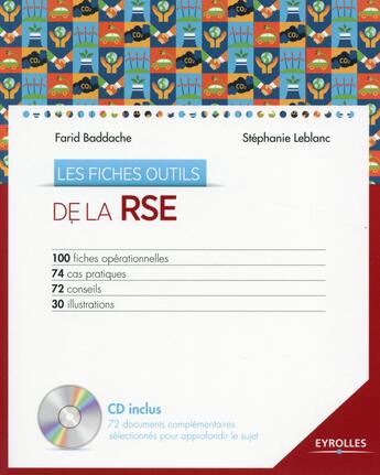 Couverture du livre « Les fiches outils de la RSE » de Farid Baddache et Stephanie Leblanc aux éditions Eyrolles