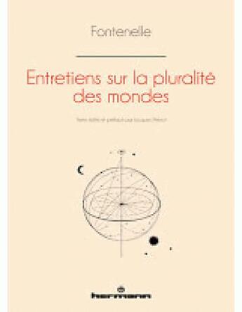 Couverture du livre « Entretiens sur la pluralité des mondes » de Bernard Le Bovier De Fontenelle aux éditions Hermann