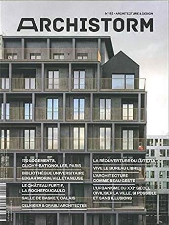 Couverture du livre « Archistorm n 92 - septembre/octobre 2018 » de  aux éditions Archistorm