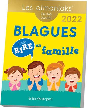 Couverture du livre « Blagues pour rire en famille (édition 2022) » de  aux éditions Editions 365