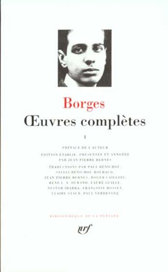 Couverture du livre « Oeuvres complètes » de Jorge Luis Borges aux éditions Gallimard