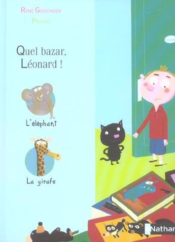 Couverture du livre « Quel Bazar, Leonard ! » de Rene Gouichoux aux éditions Nathan