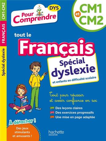 Couverture du livre « Francais cm1-cm2 dyslexie » de Bremont Laure aux éditions Hachette Education
