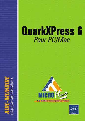 Couverture du livre « Quark xpress 6 ; pour pc et mac » de Nathalie De Saint-Denis aux éditions Eni