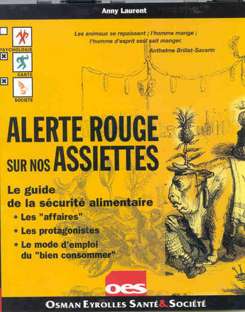 Couverture du livre « Alerte rouge sur assiette » de Laurent aux éditions Eyrolles