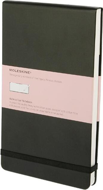 Couverture du livre « Album aquarelle - grand format - couverture rigide noire » de Moleskine aux éditions Moleskine Papet