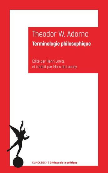 Couverture du livre « Terminologie philosophique » de Theodor W. Adorno aux éditions Klincksieck