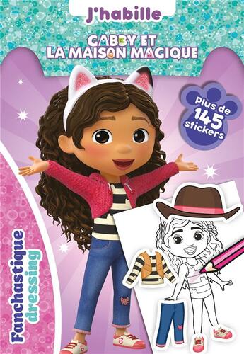 Couverture du livre « Gabby et la maison magique - J'habille Gabby : J'habille » de Universal Studios aux éditions Hachette Jeunesse