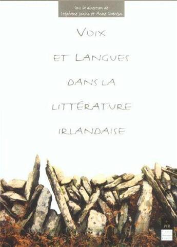 Couverture du livre « VOIX ET LANGUES DANS LA LITTERATURE IRLANDAISE » de Pur aux éditions Pu De Rennes