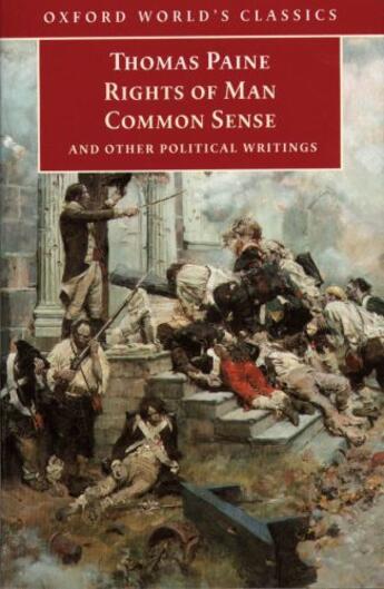 Couverture du livre « Rights of Man, Common Sense, and Other Political Writings » de Thomas Paine aux éditions Oxford University Press Uk