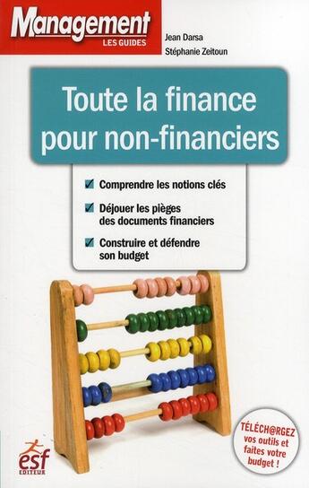 Couverture du livre « Toute la finance pour non-financiers (édition 2009) » de Darsa/Zeitoun aux éditions Esf Prisma