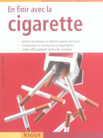 Couverture du livre « En Finir Avec La Cigarette » de O Carewicz et D-B Carewicz aux éditions Vigot