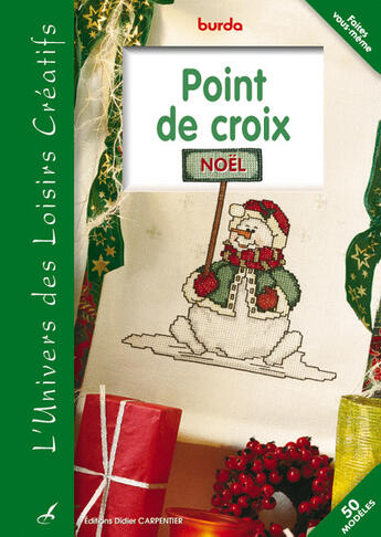 Couverture du livre « Point de croix ; Noël » de Burda aux éditions Editions Carpentier