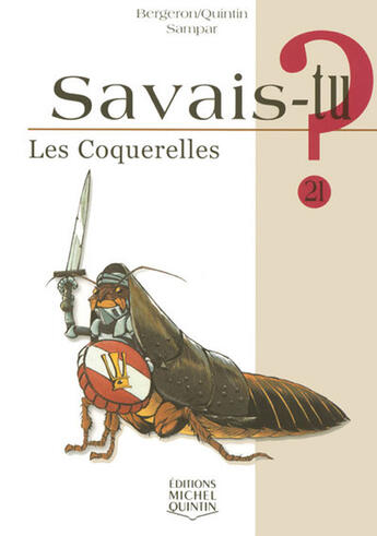 Couverture du livre « Les coquerelles » de Alain M. Bergeron aux éditions Michel Quintin