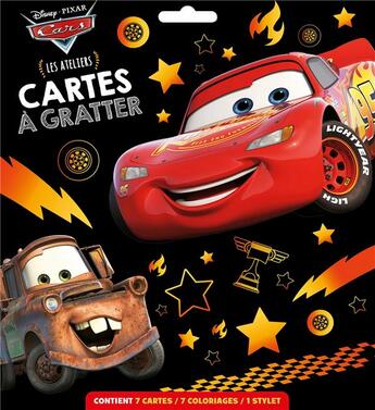 Couverture du livre « Cars - ateliers disney - pochette cartes a gratter - disney pixar » de  aux éditions Disney Hachette