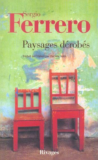 Couverture du livre « Paysages derobes » de Sergio Ferrero aux éditions Rivages
