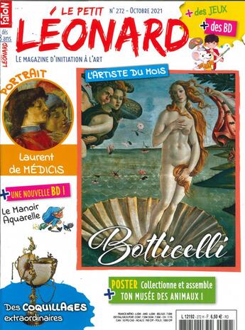 Couverture du livre « Le petit leonard n 272 : botticelli - octobre 2021 » de  aux éditions Le Petit Leonard