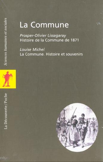 Couverture du livre « Coffret La Commune » de Louise Michel aux éditions La Decouverte