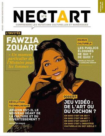 Couverture du livre « Nectart #8 - fawzia zouari - janvier 2019 » de  aux éditions L'attribut